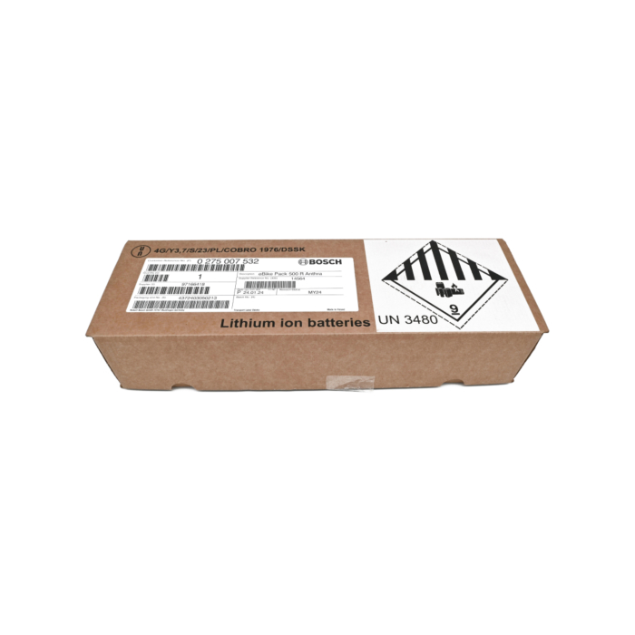 foto van de doos van de Bosch PowerPack 500 Active 36V 13.4Ah fietsbatterij