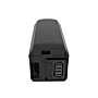 foto van de Shimano BT-E6010 36V 11.6Ah vanaf de bovenkant en de achterkant van de accu